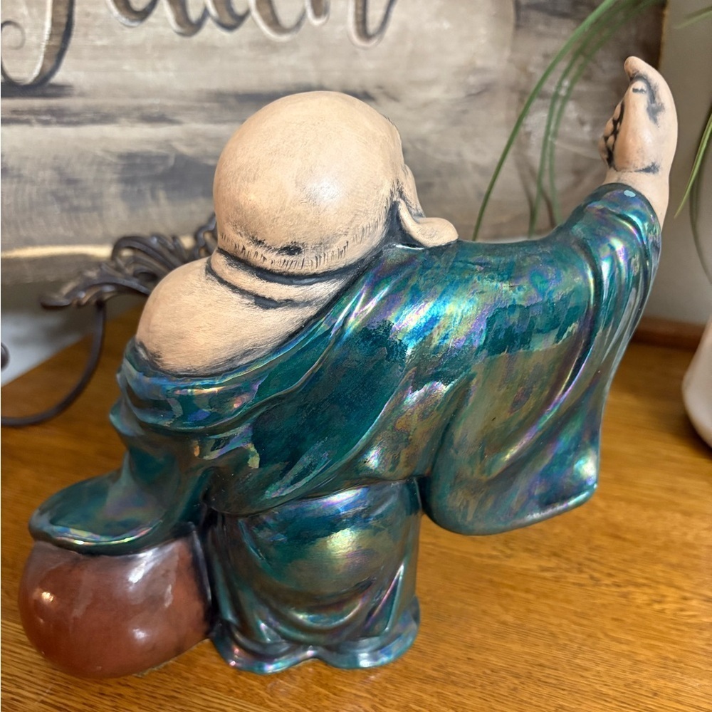 vintage Chinese ceramic Maitreya Buddha known as Budai/ "Laughing Buddha". - Picture 3 of 9